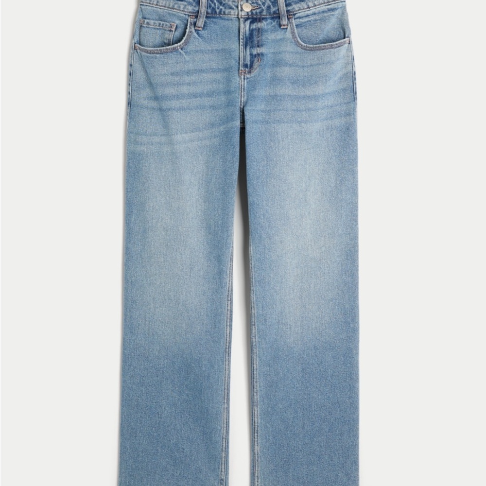 Hollister Light Blue Straight Leg Jeans